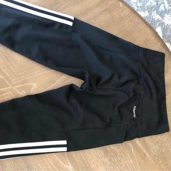 Adidas aeroready 3-Stripes 7/8 Side Pocket High Rise Tights S - Picture 13 of 16